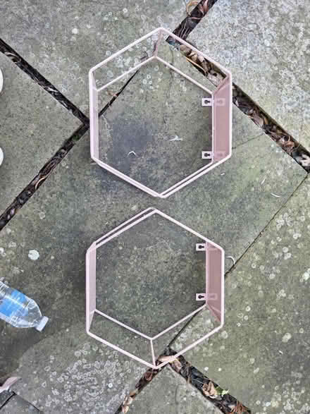 Photo of free 2 x metal pink shelves (PR4 0BH) #2
