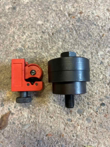 Photo of free Sink cutter and pipe cutter for fitting a tap (Great Boughton CH3) #1