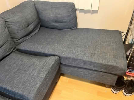 Photo of free Blue grey sectional (Sunnyvale) #1