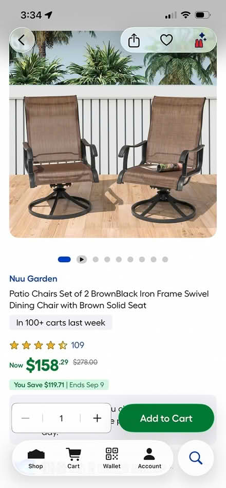Photo of free Patio chairs with folding table (Forks twp) #3