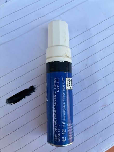 Photo of free Opel dark blue car touchup paint stick (Great Boughton CH3) #2