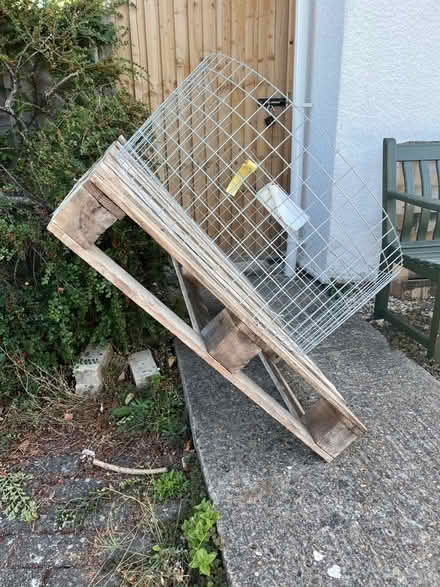 Photo of free Pallet with circular grid attached (Charlton OX12) #2
