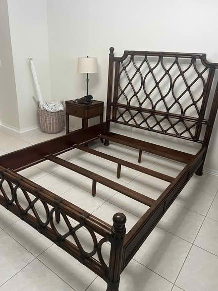 Photo of free Queen bed, mattress & nightstands (Hallandale Beach) #1