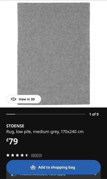 Photo of free Ikea pile rug (Nn82nb) #2