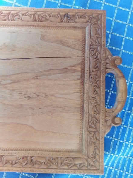 Photo of free Carved Teak tray (Seaford BN25) #3