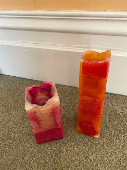 Photo of free 2 large candles (N12 North Finchley) #1