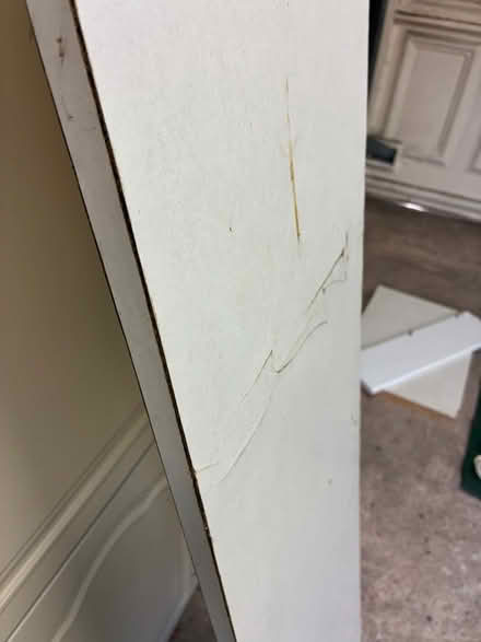 Photo of free White veneered chipboard shelf 172x30cm (Great Boughton CH3) #2