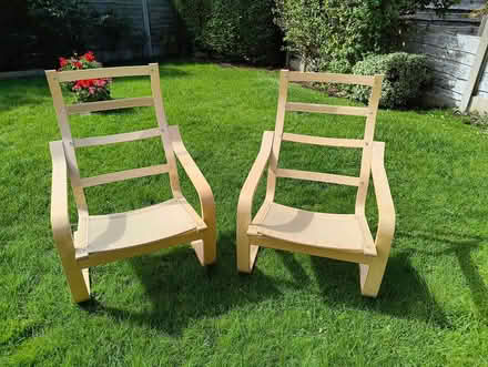 Photo of free Two IKEA Poang Chair frames (SK3 8QA) #2