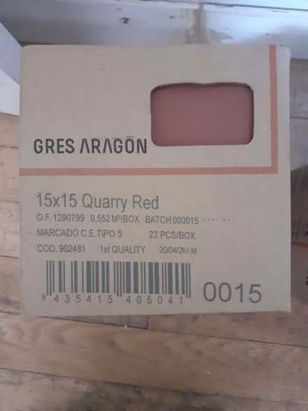 Photo of free quarry tiles - unopened box (East Blatchington BN25) #1
