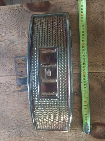 Photo of free Iridescent enamel Vintage Cast Iron Curved Fire guard with C (Bramley LS13) #1