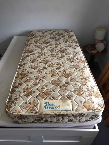 Photo of free Pine Single bed and mattress (Southwood GU14) #3