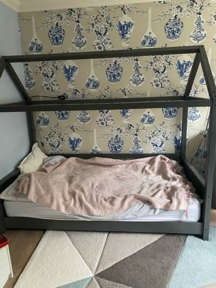 Photo of free Canopy single bed in grey (BR7) #4