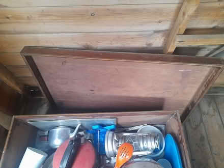 Photo of free Wooden box of camping stuff (Chesterfield, S41) #3