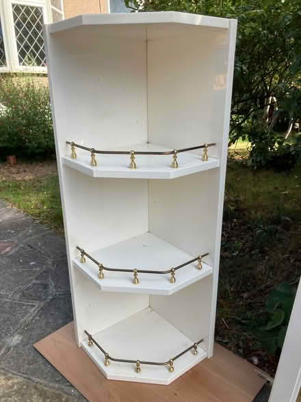 Photo of free Two glazed kitchen cupboard doors and corner shelving unit (Lamorbey DA15) #2