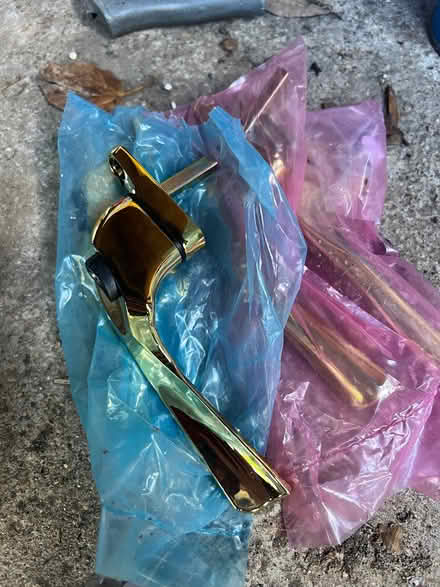 Photo of free Four brass window handles (Fobbing SS17) #3