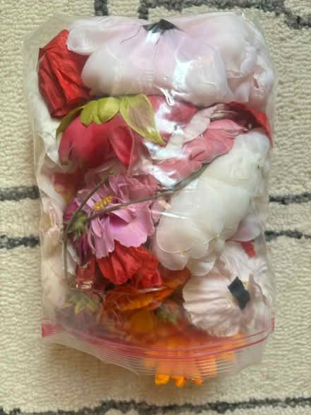 Photo of free Ziploc of artificial flower pieces (Rego Park) #2