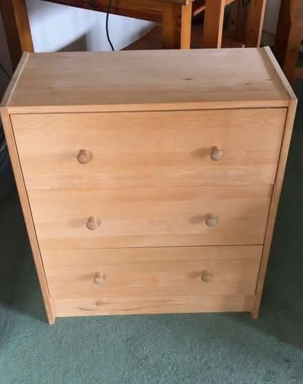 Photo of free Small wooden chest of drawers (Trumpsgreen GU25) #1