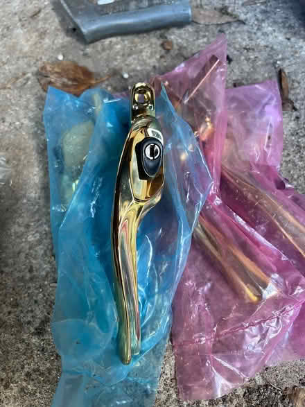 Photo of free Four brass window handles (Fobbing SS17) #2
