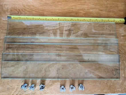 Photo of free 3 x Glass shelves with fixings (Berkhamsted HP4) #2