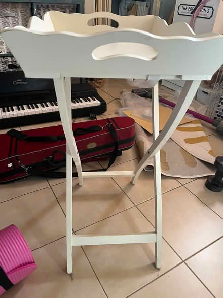 Photo of free 1 folding table and storage table (Barnes) #2