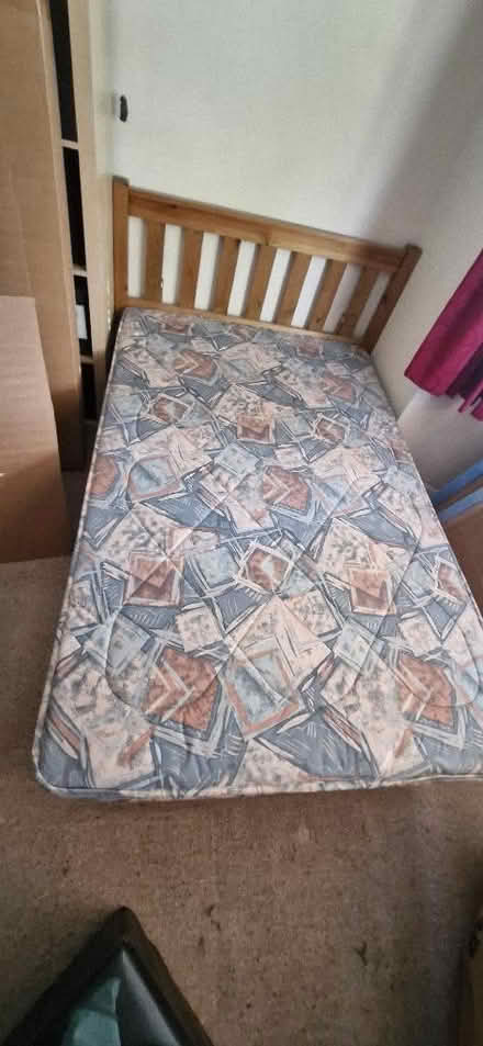 Photo of free three quarter size bed (Billesley B28) #2