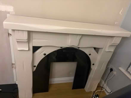 Photo of free Painted Mexican pine surround & matching mirror (Knocknashane BT66) #1