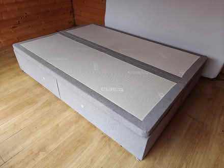 Photo of free Grey Double Ottoman Bed Frame (Croxteth L12) #1