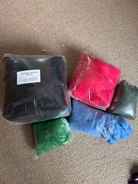 Photo of free Wool for felting (Rush Green RM7) #1