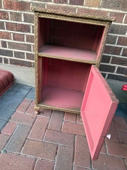 Photo of free Lloyd Loom-style bedside cabinet (Enfield EN2) #3