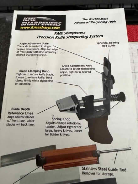 Photo of free knife sharpening system (Wood Ridge) #2