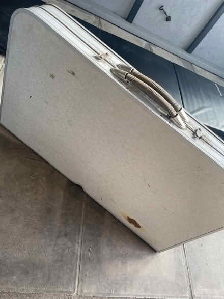 Photo of free Folding camping table with four chairs attached (Lexden CO3) #1
