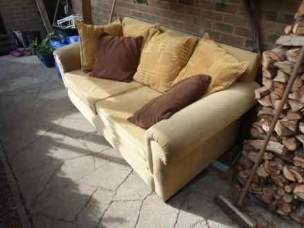 Photo of free 3 seater sofa (Whitcott nr Clun SY78) #2