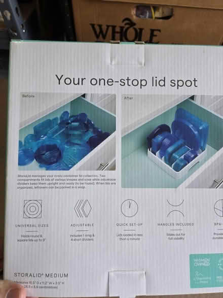 Photo of free Container lid organizer (North Sunnyvale) #2