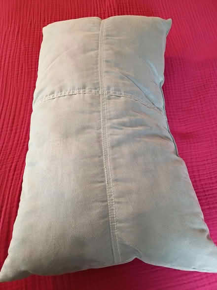 Photo of free decorative teal pillow (Near Waltham Library) #1
