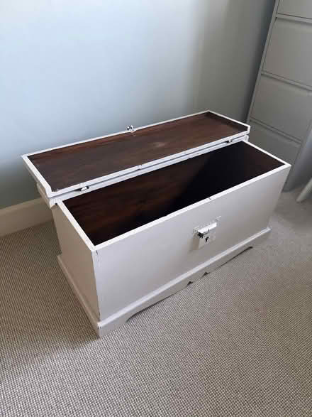Photo of free Wooden storage box (Claygate) #2