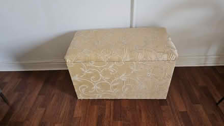Photo of free Upholstered linen chest (Old Harlow CM17) #1