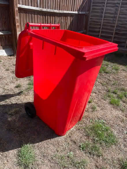 Photo of free Red wheelie bin (Wooburn Green HP10) #1
