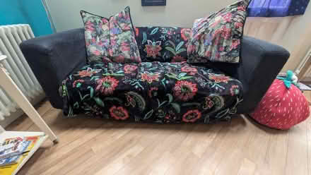 Photo of free Two black IKEA sofas (Ilkley LS29) #2