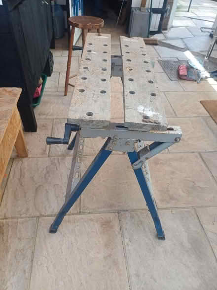 Photo of free Workmate adjustable work bench been well used collect from P (Haylands Way MK41) #2