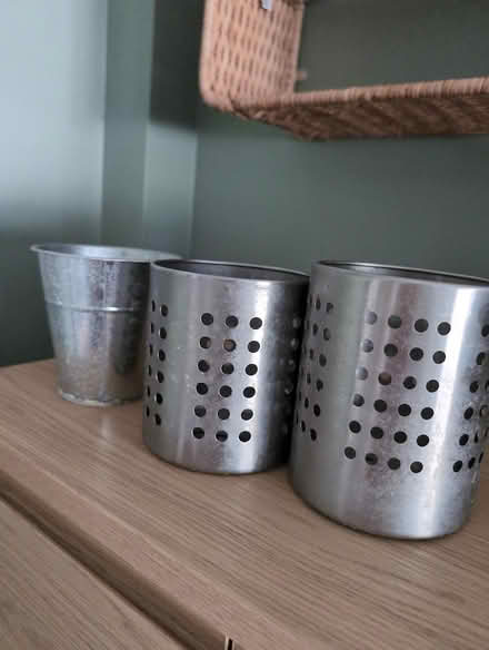 Photo of free IKEA metal cutlery /plant pot (BR6) #1
