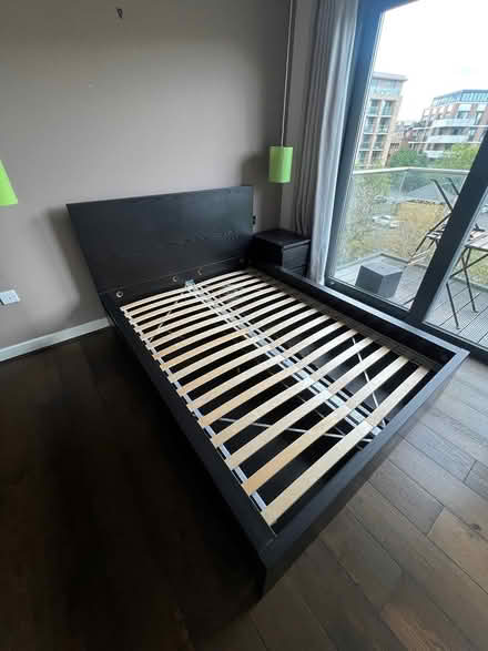Photo of free IKEA malm bed frame in dark (Canada water) #1