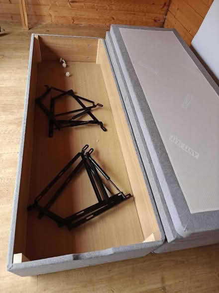 Photo of free Grey Double Ottoman Bed Frame (Croxteth L12) #3