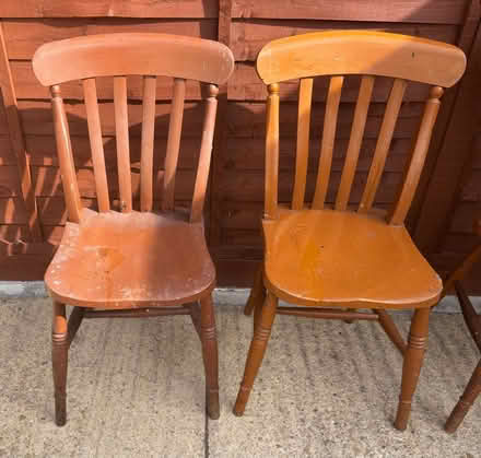 Photo of free 4 x older style kitchen chairs (Baunton GL7) #2