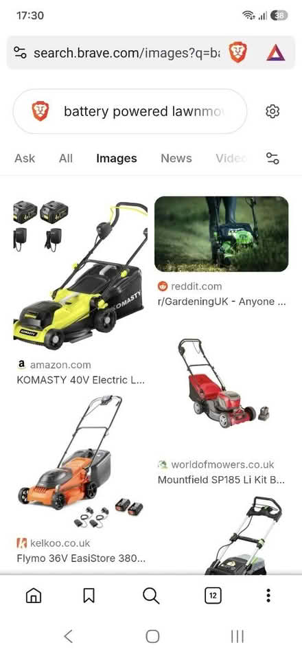 Photo of Battery powered lawnmower (Botley, Osney OX2) #1