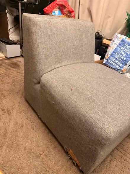 Photo of free Grey sofa. One seater free. Collection today (Billesley B13) #2