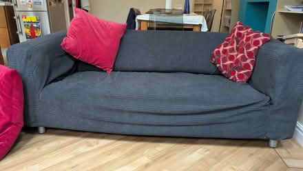 Photo of free Two black IKEA sofas (Ilkley LS29) #1