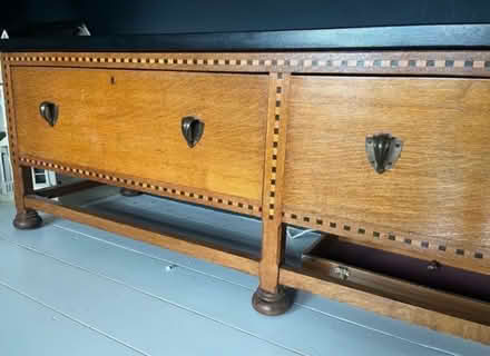 Photo of free Side Table with two large drawers (Chingford Mount, E4) #3