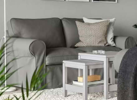 Photo of free Greay 2 seater sofa (Kings Furlong RG22) #2