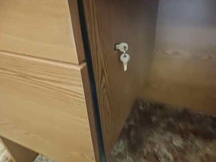 Photo of free Large desk with locking drawers (333 fickle hill) #2