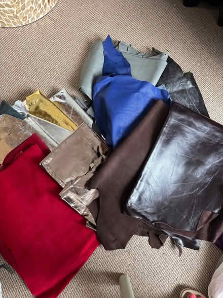 Photo of free Leather pieces for craft projects (Rush Green RM7) #1